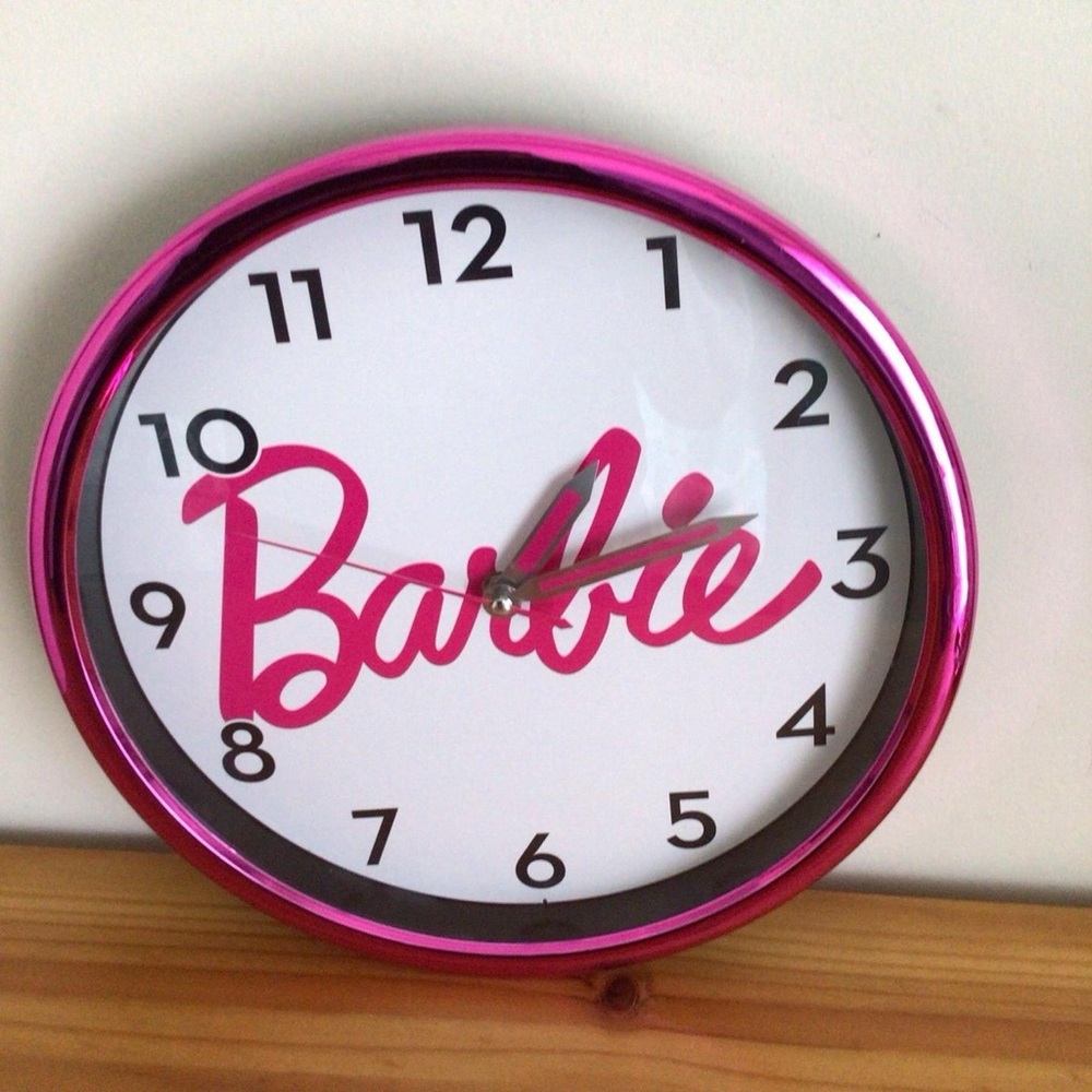 Barbie Pink Wall Clock